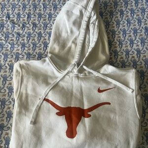 Nike White Hoodie with Longhorn Logo